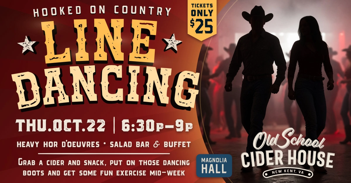 Cider Prompt Hooked on Country: Line Dancing Night | Events | Old School Cider House