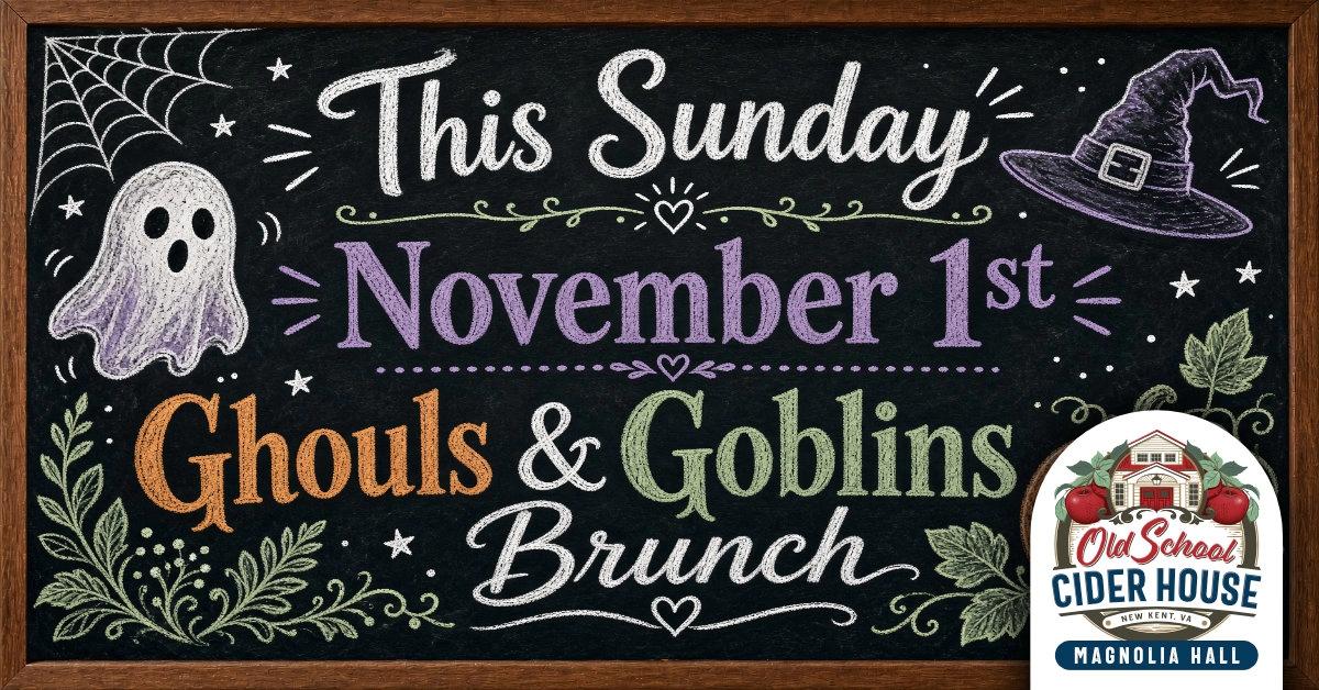 Sunday Brunch • Nov 1st @ Old School Cider House